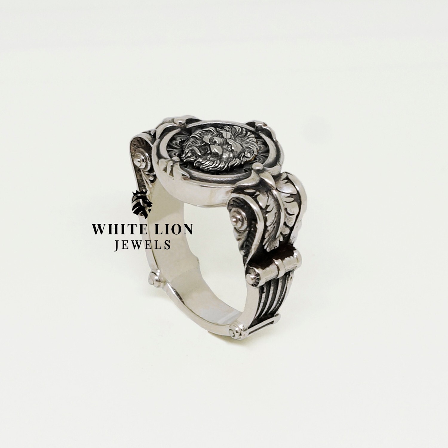 Unique Lion Animal 925 Sterling Silver Men Biker Rider Ring Birthday ...