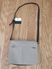 Vintage Liz Claiborne Shoulder Bag Crossbody Purse Beige NEW WITH TAG