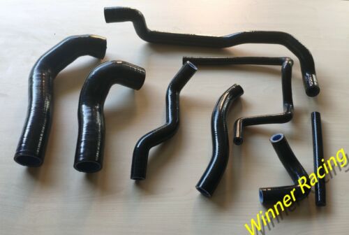 SILICONE HOSE for BMW 3' E36 320i/323i/323ti/328i M50 M52 EURO 92-99 Black 8PCS - Picture 2 of 4