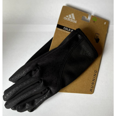 Adidas Cold Rdy Gloves Black Size Small Running Gear New