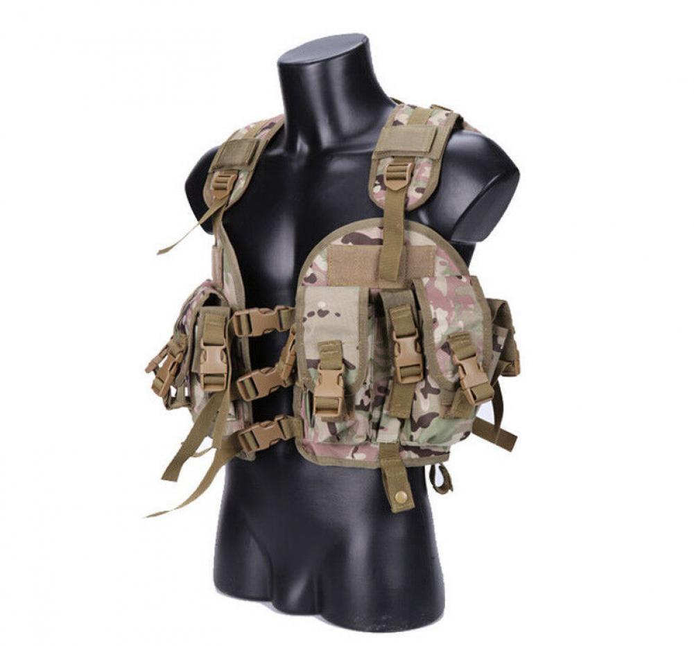 葉 CQB VEST US Navy Seal CQB LBV Modular Assault Vest Camo Woodland for $20.99