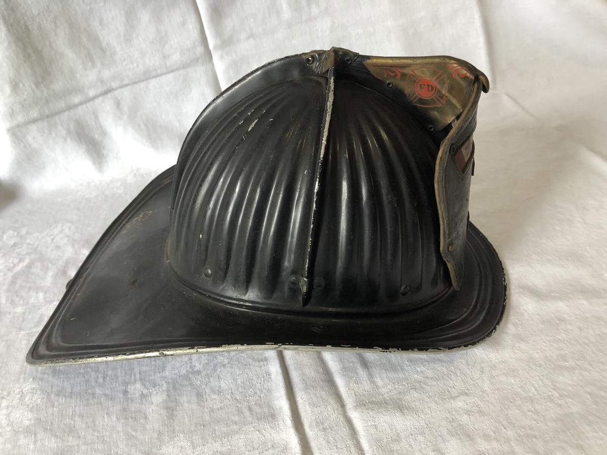 ANTIQUE CAIRNS & BROTHER METAL FIRE HELMET ~ ELKTON FD #1 | eBay