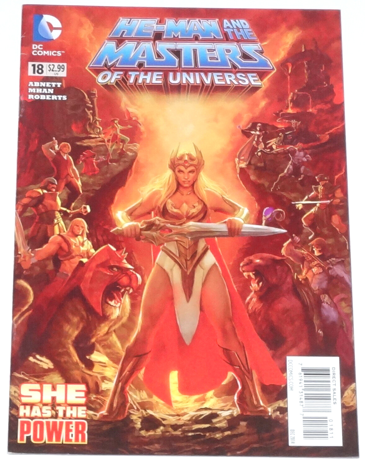 2014 DC COMICS HE-MAN AND THE MASTERS OF THE UNIVERSE #18 1st APPEARANCE SHE-RA
