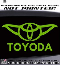 Fits Toyota Vinyl Decal Funny Toyoda Sticker Die Cut Jdm Toy-yoda Quality Usa