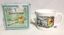 Disney Royal Doulton Winnie the Pooh Eeyore Piglet 2 Handle Hug A Mug Pin Tail