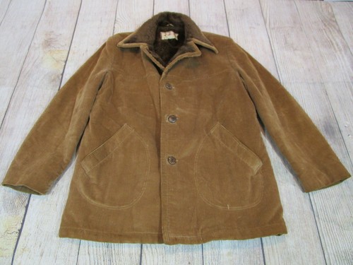 Tan Corduroy Faux Fur Lined Ranch Coat 