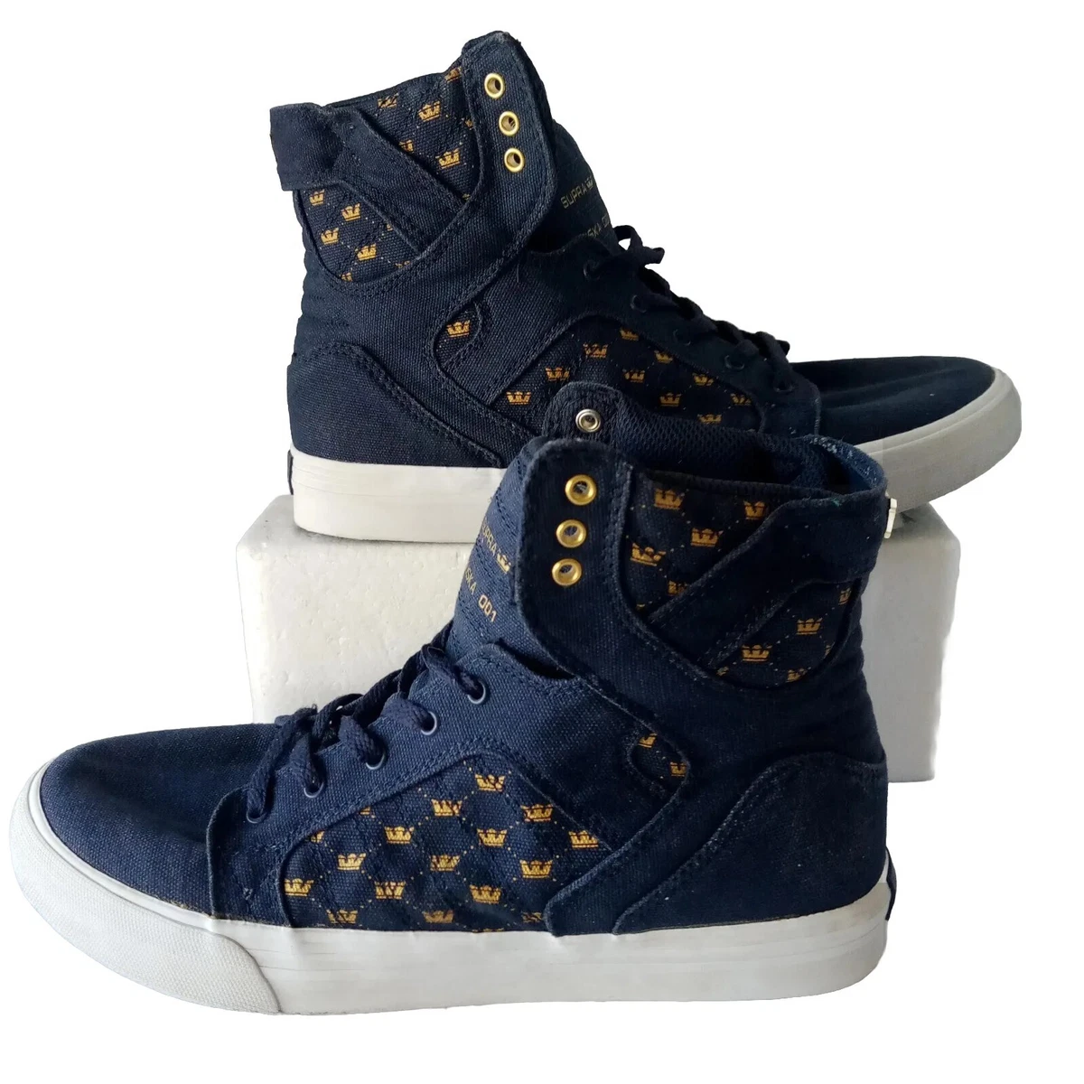 Supra Skytop Muska 001 Youth Size 6.5 Hi Top Skate Shoe Sneakers