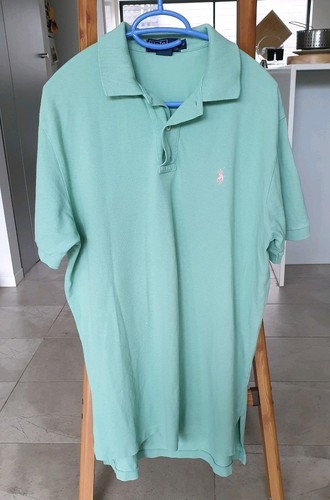Ralph Lauren Shirt M green pink polo medium