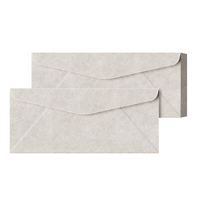 New Smoke Gray Parchment #10 Business Envelope, 4 1/8 x 9 1/2, 24w(90gsm), 50 Pk