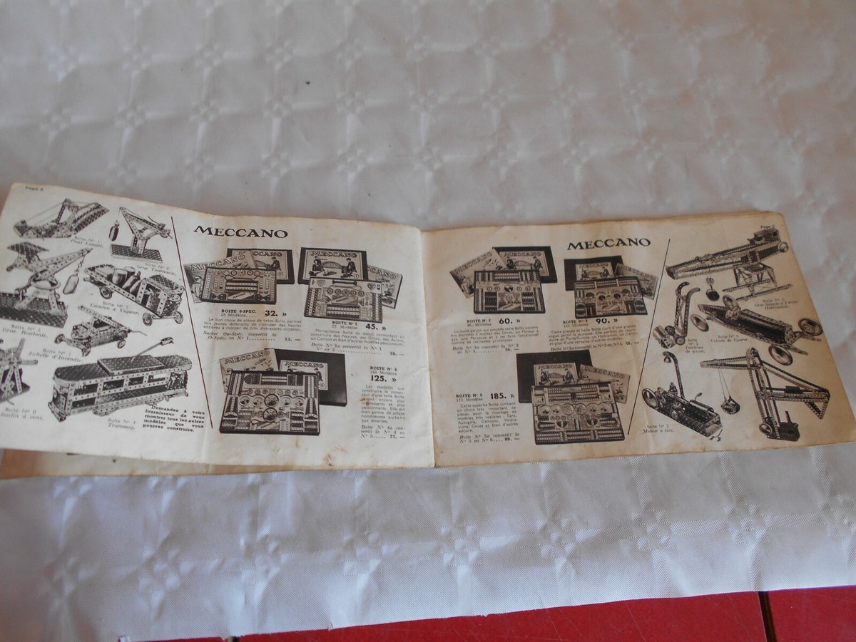DINKY France CATALOGUE AFFICHE 1933 meccano / avions /automobile