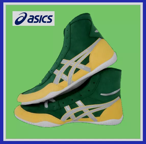 ASICS Wrestling Shoes 1083A001 Green Yellow Gray USsize 10 Next weekday shipping
