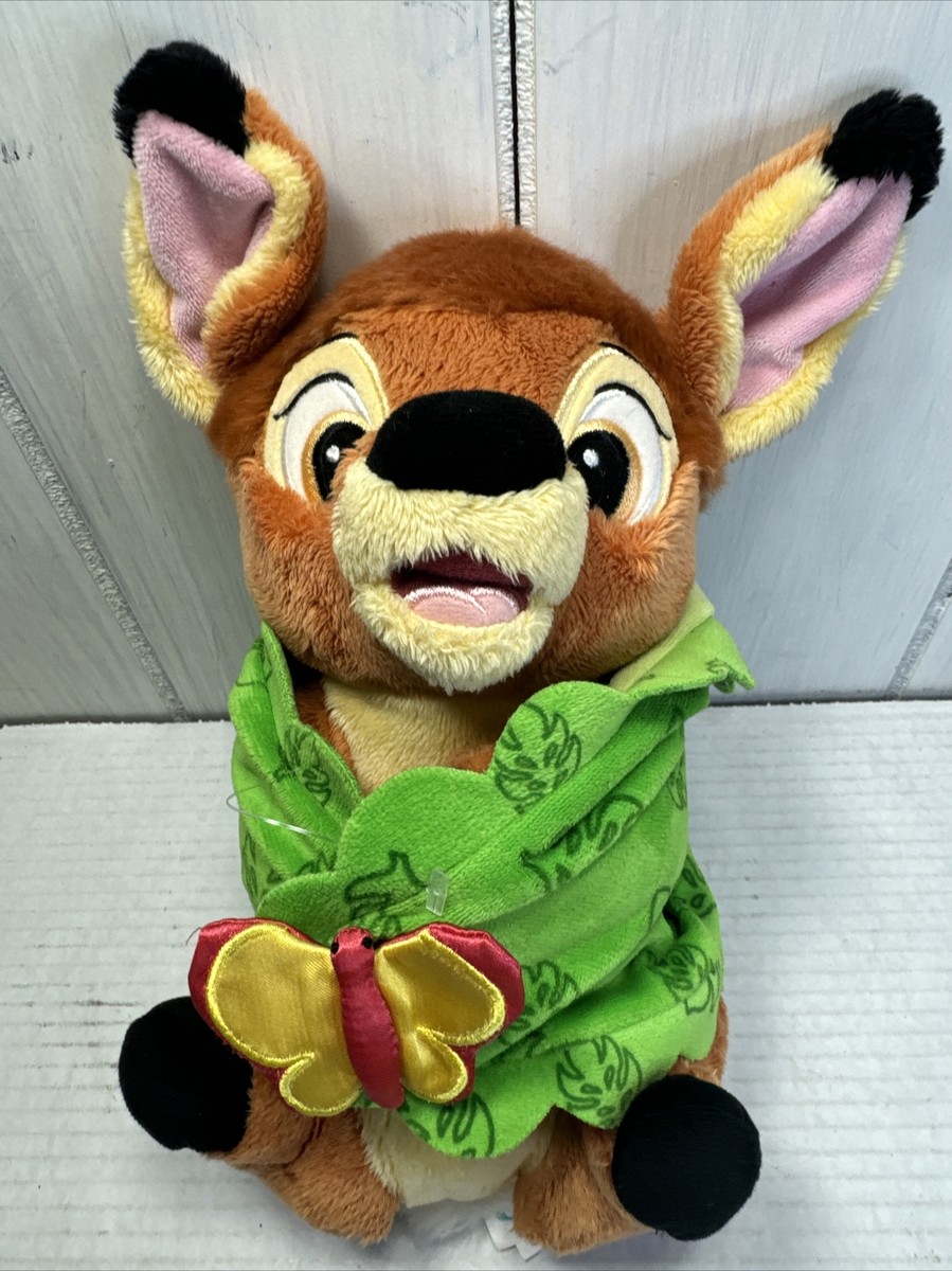 Disney Parks Disney Babies Bambi Baby Plush with Green Butterfly