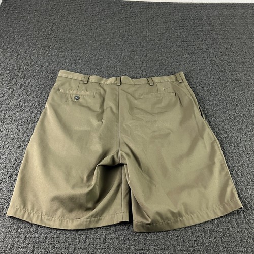 Nike Golf Shorts Mens Size 38 Brown Chino Performance Pleated - Picture 5 of 12