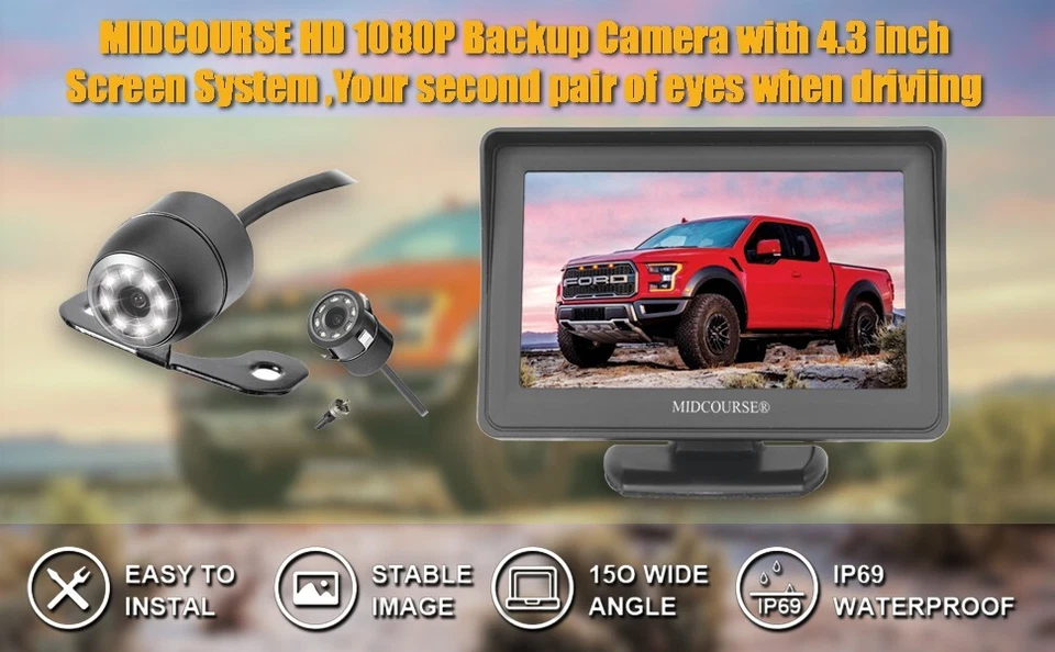 Backup Camera and Monitor Kit, 4.3 LCD - Image 3 of 3