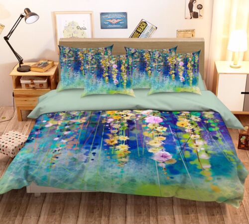 3D Cute Flower Pattern 46 Bed Pillowcases Quilt Duvet Cover Set Single Queen CA