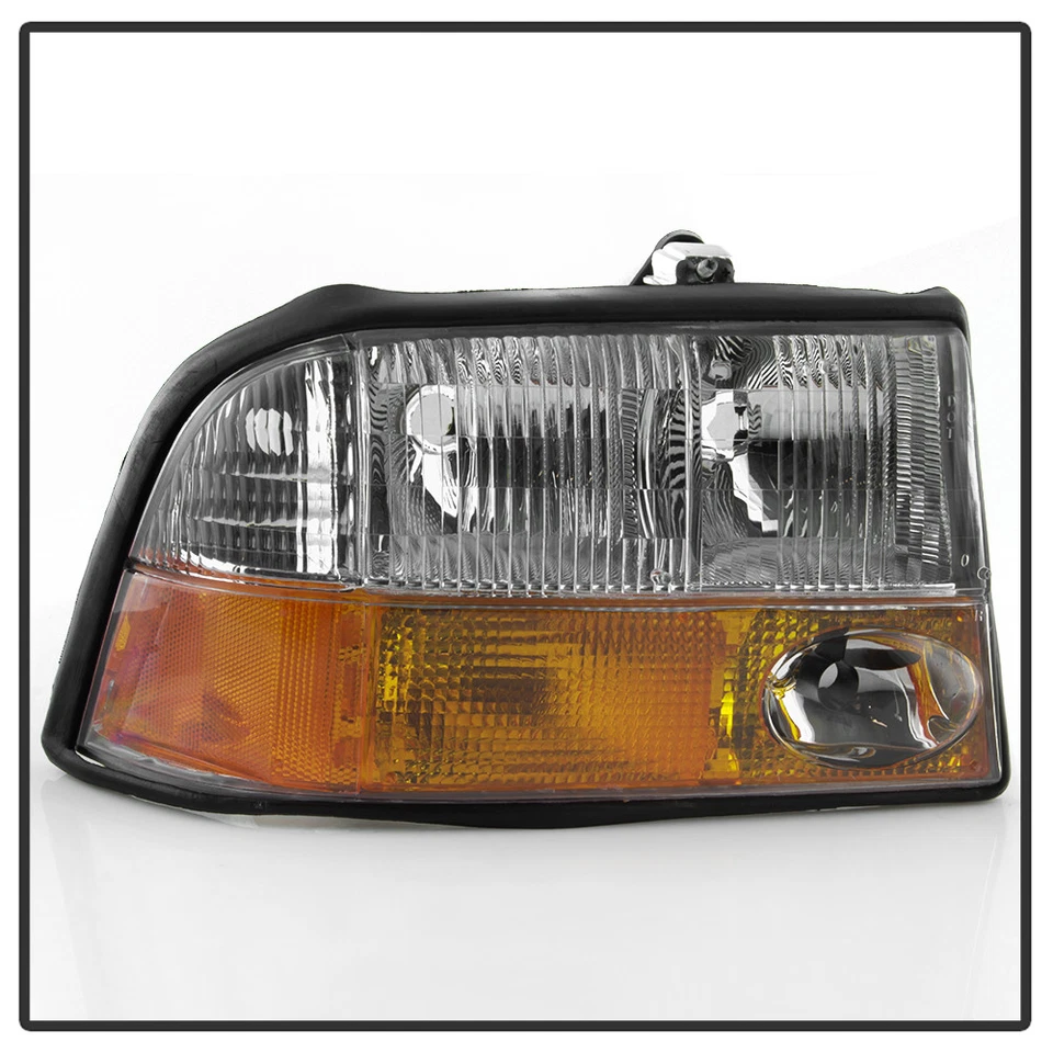 1998-2004 GMC Sonoma S-15 98-01 Jimmy Bravada w/Fog Lights Headlights Headlamps - Image 3 of 4