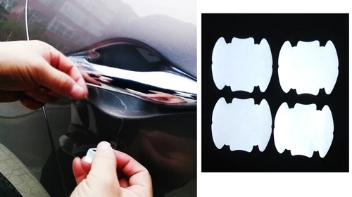 New Set Car Door Handle Scratch Protector Vehicle Universa Invisible Decal