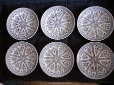 6 antike Fayence Keramik Teller 19 Jhd.  Utzschneider & Cie Sarreguemines