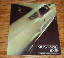 1968 Ford Mustang Sales Brochure 68 Convertible Fastback Hardtop