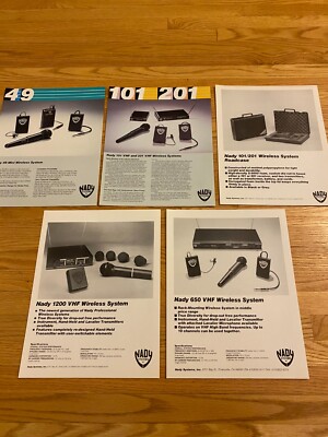 Nady Systems Model 49 Mini Wireless Microphone System 101 201 Roadcase Catalog