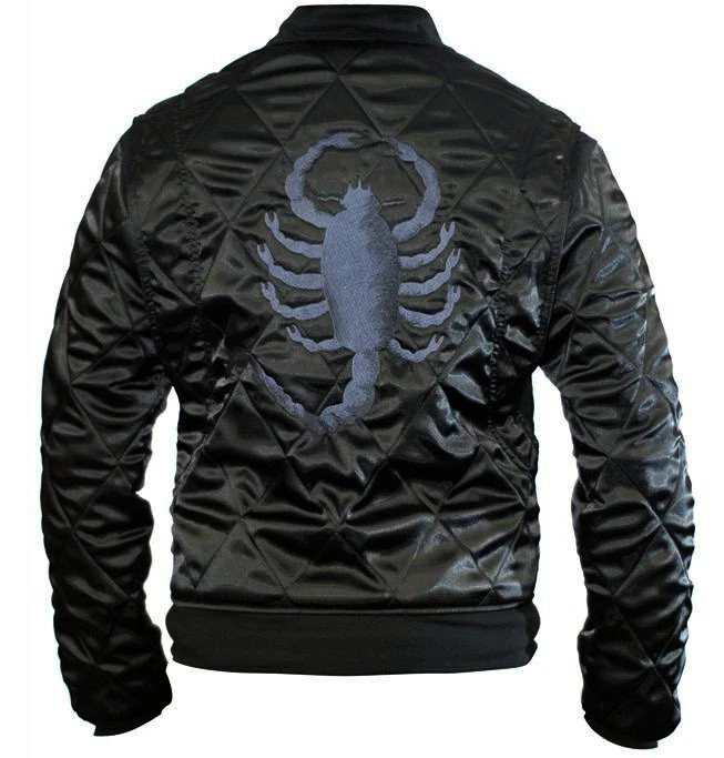 Chaqueta Slim Fit Drive Biker Rider Trucker Hot Ryan Gosling Bordada Escorpión Foto 4 de 4
