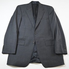 Vtg Ralph Lauren 42L Gray 100 Wool Mens Blazer Suit Jacket Sport Coat
