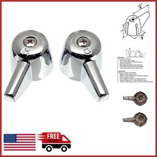 Faucet Handle Replacement for Central Brass Chrome 2 Pack Kitchen Bathroom