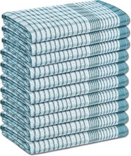 WonderDry 100% Cotton Tea Towels Set Pack of 10 Kitchen Cleaning Dish Cloths