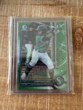 2022 Bowman Chrome MOJO REFRACTOR Jonatan Clase GREEN /99