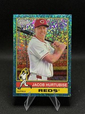 Jacob Hurtubise 2025 Topps Heritage - Chrome Aqua Sparkle Refractor #124 Reds