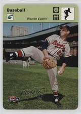 2005 Leaf Sportscasters Green Running Glove 32/35 Warren Spahn #49 HOF z2c