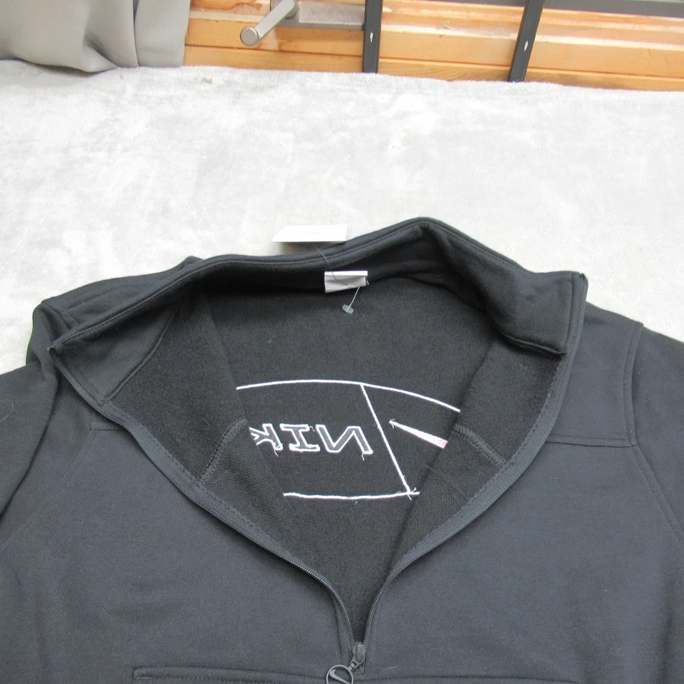 Nike Mameluco Mono Mujer Mediano Negro Manga Larga Icono Choque Polar NUEVO $80 Foto 3 de 4