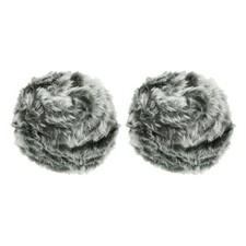 35yds Faux Fur Yarn, 2 Skeins 50g 0.6"OD Fuzzy Yarn Fluffy Yarn, Dark Blue