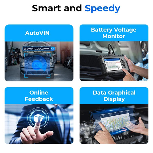 2026 TOPDON ArtiDiag500 AD500 OBD2 strumento scanner diagnostico lettore codici ABS SRS - Foto 8 di 12