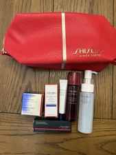 Shiseido 6 PC Vital Perfection Skincare Set : Cream, Eye Cream, Serums