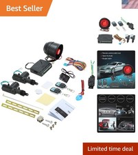 NEW Car Alarm System with 2 Door Remote Central Locking Kit Shock Sensor Immo...