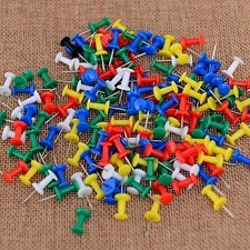Drawing Pins Assorted Colours – Push Pin Tacks for Notice Boards, Maps, Crafts