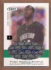 2001 SAGE HIT Autographs #A36 Ruben Boumtje-Boumtje Auto BSK