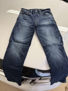 American Eagle Men's Slim Blue Denim Jeans Medium Wash Stretch 5-Pocket Logo