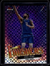 2023-24 Finest #F-2 Kyrie Irving Finishers Purple Checkerboard Refractors #/125