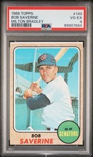 1968 Topps Milton Bradley #149 Bob Saverine Graded PSA 4
