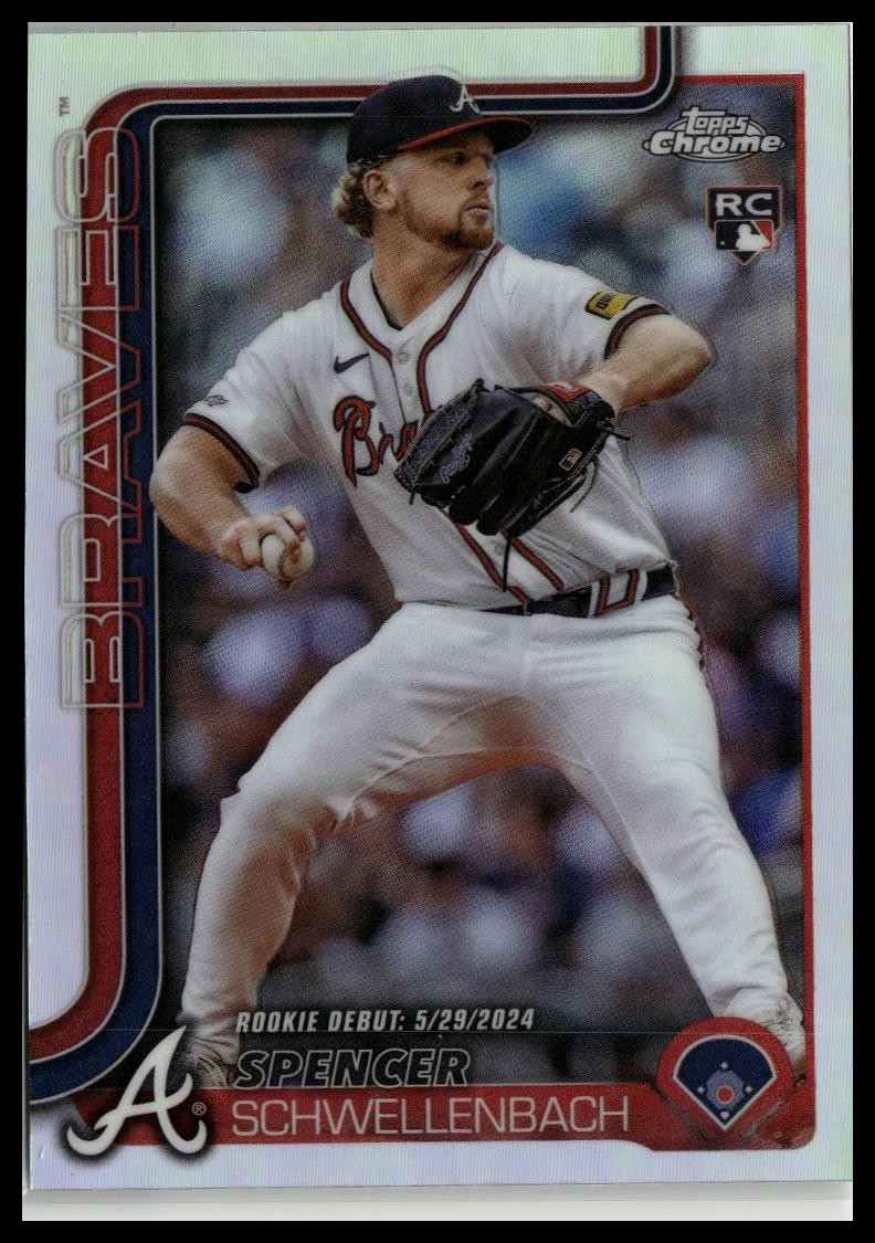 2025 Topps Chrome Update #USC132 Spencer Schwellenbach Refractors