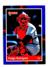 Ivan Rodriguez 2022 Donruss Holo Blue #276 Pudge Name Variation