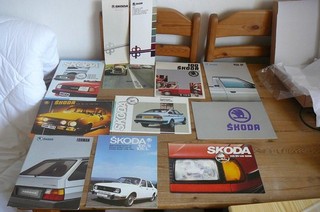 Prospekte Sammlung alte Skoda Modelle