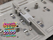 Special Sale - FOR LIONEL O GAUGE FASTRACK  (100) CLIPS CONNECTOR CLAMP Color