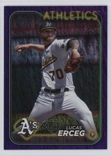2024 Topps Update Purple Holo Foilboard 166/799 Lucas Erceg #US93 1h98