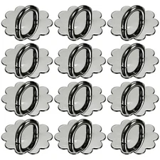12pcs Phone Ring Holder 0.9" Adhesive Sun Cell Phone Ring Finger Grip, Black