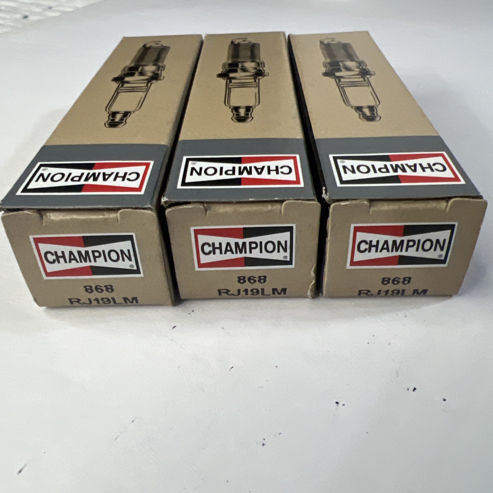 Champion Copper Plus Spark Plugs - # 412  RC12LYC Pack Of 3