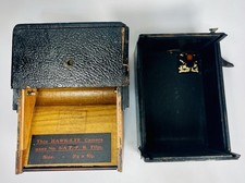Antique Hawk-Eye Stereo Camera No. 3-A F.P.K. Film 3  5  Wooden Box Camera Kodak