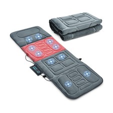 ERGOMASTER Massage Mat with 10 Vibrating Motors Heating Pad Full Bo... Fast Ship